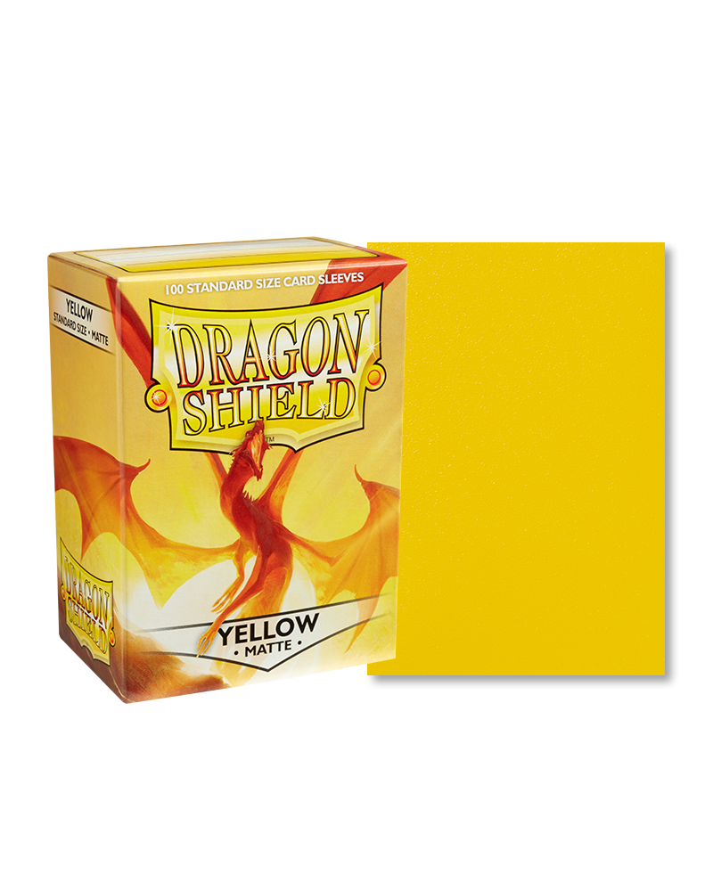 Dragon Shield Yellow Matte Sleeves - Standard Size