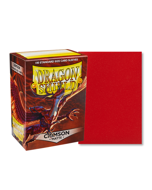 Dragon Shield Crimson Matte Sleeves - Standard Size