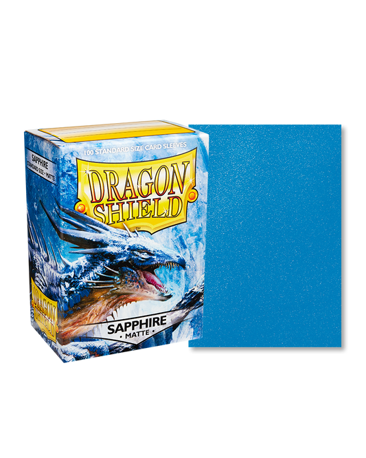 Dragon Shield Sapphire Matte Sleeves - Standard Size