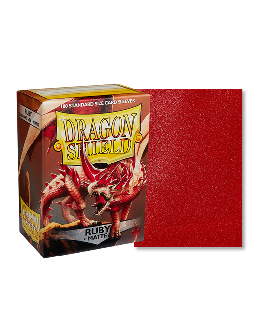 Dragon Shield Ruby Matte Sleeves - Standard Size