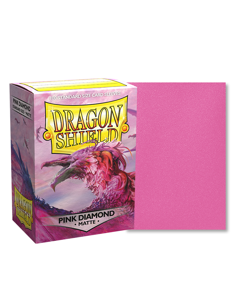 Dragon Shield Pink Diamond Matte Sleeves - Standard Size