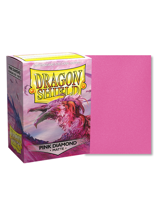 Dragon Shield Pink Diamond Matte Sleeves - Standard Size