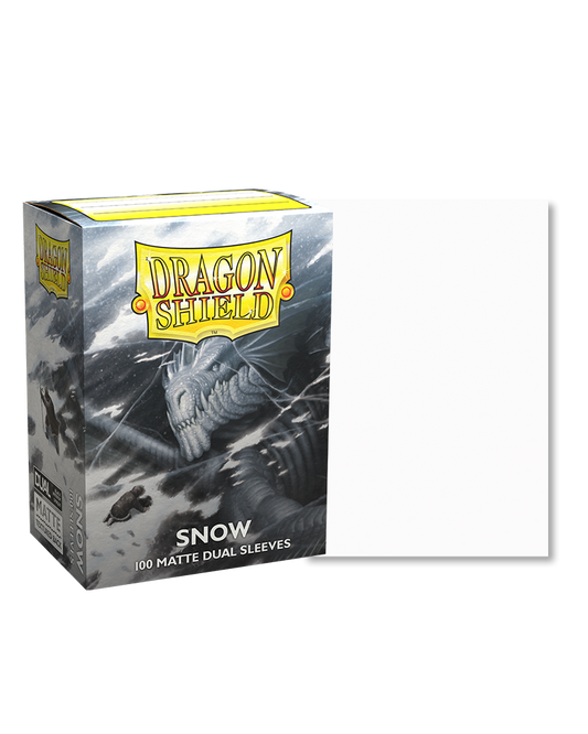 Dragon Shield Snow Dual Matte Sleeves - Standard Sleeve