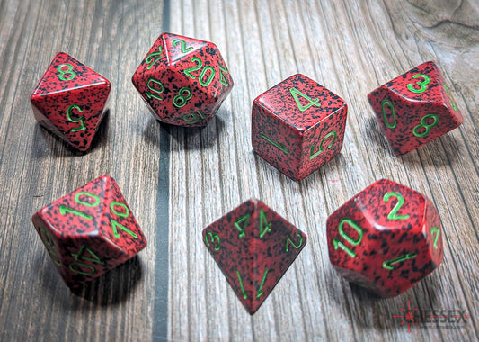 Chessex Speckled Strawberry Polyhedral 7-Die Set