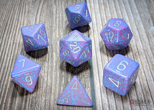 Chessex Speckled Silver Tetra Polyhedral 7-Die Set