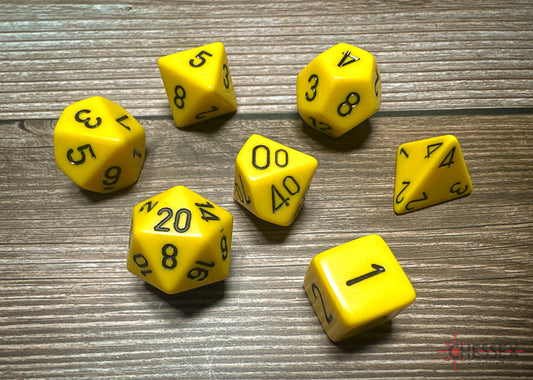 Chessex Yellow/black Polyhedral 7-Die Set